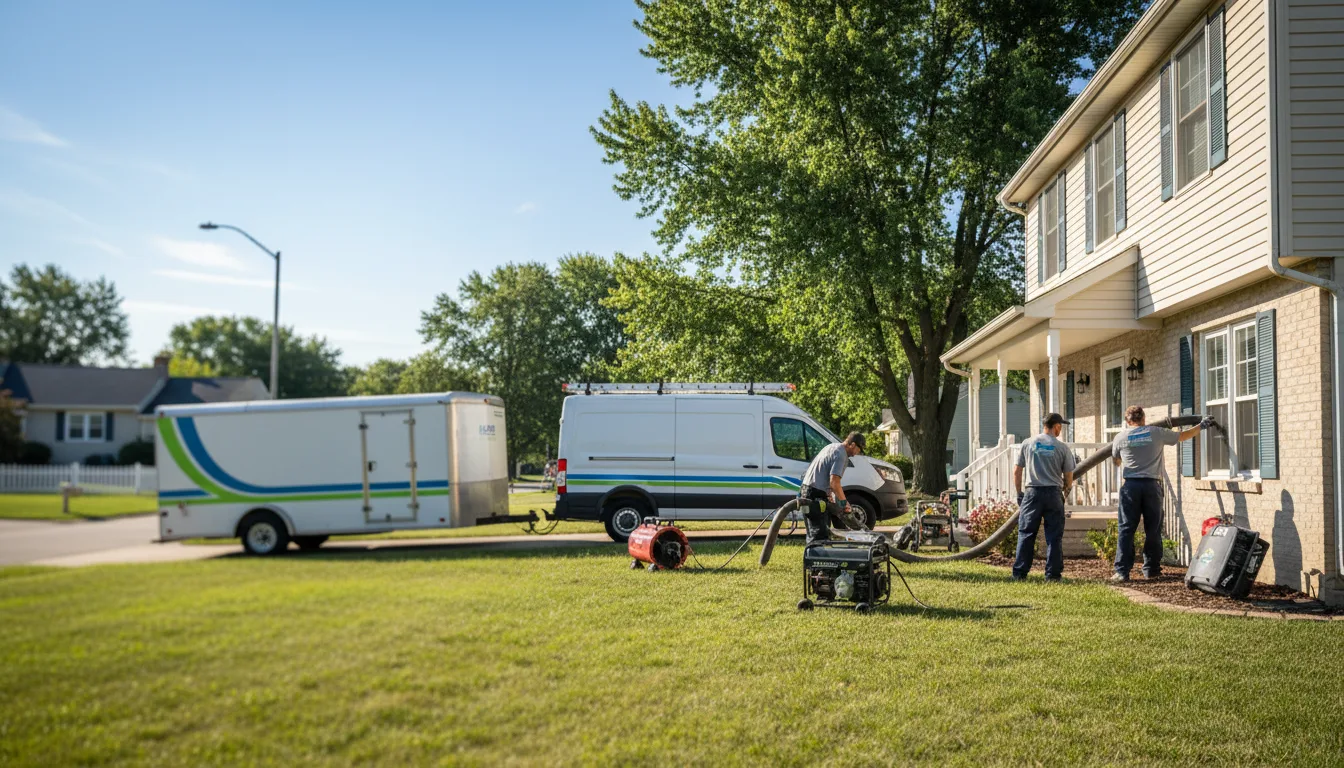Flooded Basement Restoration And Cleanup With Repair in Moundville, MO near me